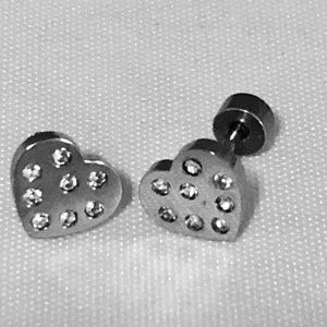 Heart Shaped Stud earrings